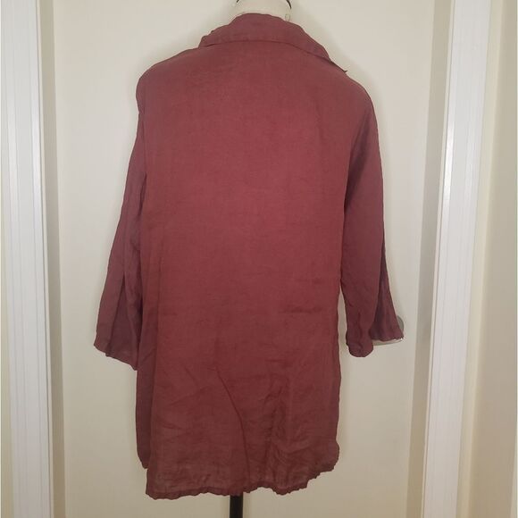 Blitz Italian Linen Blouse - Picture 4 of 10